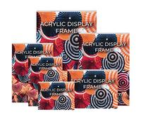 Kenro Box of 3 Clear Acrylic Display Frames 8x10 / 20x25cm Portrait Menu Point of Sale Table Sign - ADF2025P