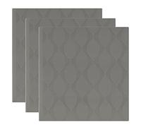 Kenro Box of 3 Inca Series Grey Textured Photo Album for 200 Photographs 6x4 Inch / 10x15cm with Slip-in Pages and Memo Space - KIN101GY