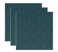Kenro Box of 3 Inca Series Teal Textured Photo Album for 200 Photographs 6x4 Inch / 10x15cm with Slip-in Pages and Memo Space - KIN101GN