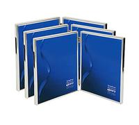 Kenro Box of 3 Silver Plated Twin Photo Frame for 2 Photos 2.5x3.5 Inch / 6x9cm Symphony Classic Series - SY0509/2