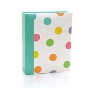 Kenro Candy Spot Colourful Small Photo Album for 100 Photos 7x5 inch / 13x18cm Teal - CN104SP