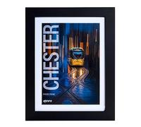 Kenro Chester Black Photo Frame 10x12 inch / 25x30cm with Mat for 8x10 inch / 20x25cm Photo