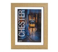 Kenro Chester Natural Photo Frame A4 / 21x29.7cm with Mat for 9x6 inch / 23x15cm Photo