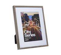 Kenro City Series Grey Photo Frame 8x10 with White Mat for Photo 8x6 / 15x20cm - CT1520GY
