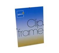 Kenro Clip Frame 8x10 / 20x25cm with Glass Front for Posters, Certificates, Drawings & Illustrations. Contemporary Poster Frame with Metal Clips - KCF005