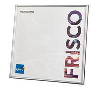 Kenro Frisco Plastic Picture Frames (Box of 1) - 12x12 / 30x30cm Wall Hanging Stylish Photo Frame with Glass Front - Silver