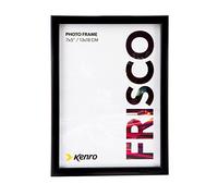 Kenro Frisco Series Black Wood Photo Frame 7x5” / 13x18cm Freestanding or Wall Hanging with Glass Front - FR1318BW