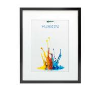 Kenro Fusion Classic 8x6'' Photo Frame with Mat for 6x4'' Photo - Black