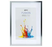 Kenro Fusion Series Graphite Metal Photo Frame 10x12 Inch / 25x30cm with Picture Mat for Photo 8x10 Inch / 20x25cm - FNC2025GY