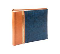 Kenro Grace Classic Photo Album for 100 Photos 6x4 / 10x15cm - Navy Blue Faux Leather Slip-In Pages & Memo Space. Premium Photo Album for All Occasions - KD107UE