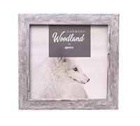 Kenro Harmony Woodland Silver Grey Rustic Wood-Effect Photo Frame - 12x12 Inch / 30x30cm Premium Wooden Square Frames with Minimalistic Design - HW3030GY