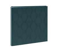 Kenro Inca Series Green Textured Photo Album for 200 Photographs 6x4 Inch / 10x15cm with Slip-in Pages and Memo Space - KIN101GN