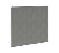 Kenro Inca Series Grey Textured Photo Album for 200 Photographs 6x4 Inch / 10x15cm with Slip-in Pages and Memo Space - KIN101GY