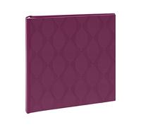 Kenro Inca Series Pink Textured Photo Album for 200 Photographs 6x4 Inch / 10x15cm with Slip-in Pages and Memo Space - KIN101PK