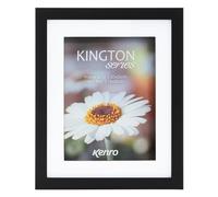 Kenro Kington Series Black Photo Frame 8x6 / 15x20cm Shadow Box Frame with White Mat - KGN1520B