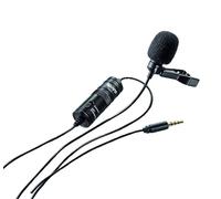 Kenro Lavalier Clip-On Microphone Kit for Recording on DSLR Camera Camcorder Smartphone iPhone or Audio Recorder with Battery Consender - KNMC101