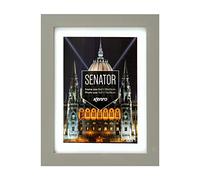 Kenro Senator Grey Wood Photo Frame 10x12 Inch / 20x30cm With White Mat for Photo 8x10 Inch / 20x25cm - SNF2025GY