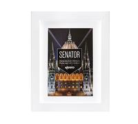 Kenro Senator White Wood Photo Frame A3 / 29.7x42cm with White Mat for Photo A4 / 21x29.7cm - SNF2130W