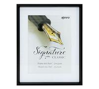 Kenro Signature Classic Series Matte Black Metal Photo Frame A4 / 21x29.7cm with Picture Mat for Photo 9x6 Inch / 23x15cm - SGC2315B