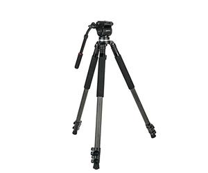 Kenro Standard Carbon Fibre Travel Video Tripod Kit for Camcorder with Carry Case for Videography and photography - KENVT102C
