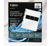 Kenro Translucent Negative Pages for Ringbinder for 4 Strips of 120 Roll Film Pack of 100 - KNF14
