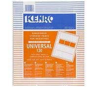 Kenro Transparent Negative Pages for Ringbinder for 4 Strips of 120 Roll Film Pack of 25 - KNF10