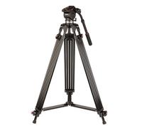Kenro Twin Tube Video Tripod Kit (Aluminium) with VH01B Fluid Head (Ball Base)