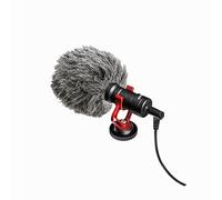 Kenro Universal Cardioid Microphone Kit for Recording on DSLR Camera Camcorder Smartphone iPhone or Audio Recorder with Windshield - KNMC102