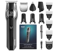 Kensen Manscape 4-in-1 Dual Speed Body Hair Trimmer Men, 210 Mins Usage Time Ball Shaver, Rechargeable Body Shavers for Hair/Beard/Balls/Groin, Waterproof Cordless Male Grooming Kit for Pubic Hair