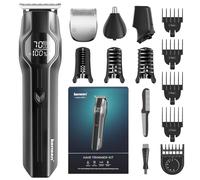 kensen Manscape Body Hair Trimmer Men 4-in-1 Beard Trimmer Men | 210 Mins Usage Time Dual Speed Body Shaver for Hair/Beard/Ball/Groin, IPX7 Waterproof Mens Grooming kits for Pubic Hair