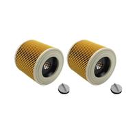 KENSHIRE 2 Pack WD2 cartridge filter with steel bracket compatible with Karcher WD series WD2 WD3 WD3P A2004 MV2 MV3 cartridge filters wet & dry vacuums 64145520