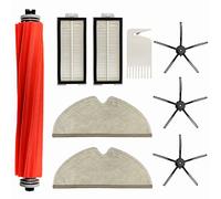 KENSHIRE 9 PACK Q7 accessories replacement parts compatible with xiaomi roborock Q7 Q7+ Q7 Max Q7 Max + accessories kit, main brush side brush HEPA filters wipe mop cloth