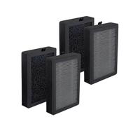 KENSHIRE air purifier filters replacement compatible with LEVOIT LV-H128 LV-H128-RF | ROVACS RV60 | PUURVSAS HM669A air purifiers 3 in 1 HEPA filter activated carbon filters 4 Pack
