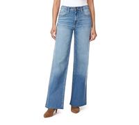 Kensie Jeans for Women The Kaya High-Rise Wide Leg Raw Hem 32-Inch Inseam, Size 0-14, Portland W/Destruction, 8