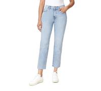 kensie Jeans Women's The Allie High-Rise Slim Straight Raw Hem 27-Inch Inseam, Sizes 0-16, Lismore, 12