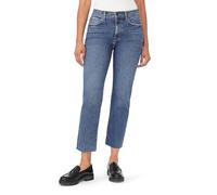 kensie Jeans Women's The Allie High-Rise Slim Straight Raw Hem 27-Inch Inseam, Sizes 0-16, Melbourne, 2