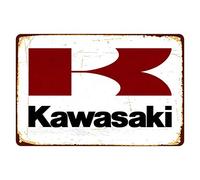 KENSILO 8x12 inch Vintage Metal Sign for Kawasaki Wall Art Chic Home Yard Bar Hotel Cafe Pub