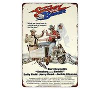 KENSILO Tin Sign Smokey and The Bandit Movie Poster Burt Reynolds Reproduction Metal Sign Metal Sign Vintage 8 x 12 inches
