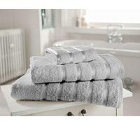Kensington 100% Egyptian Cotton Towels Bath Sheets Super Absorbent Quick Dry Extra Soft Hand Towel (Silver, Jumbo Bath Sheet, Pack of 2)