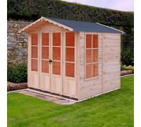 Kensington 6' 3" x 6' 8" Apex Summerhouse - Premium Dip Treated Shiplap