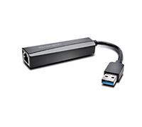 Kensington UA0000E USB 3.0 Ethernet Adapter - Black