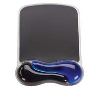 Kensington Blue & Black Gel Ventilated Ergonomic Mouse Mat Gel, Black/Blue