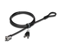 Kensington Cable Lock for HP Laptops, Lenovo, Asus, Acer & Other Devices - NEW Smaller & Stronger Pivoting Lock head (K65035AM), Silver