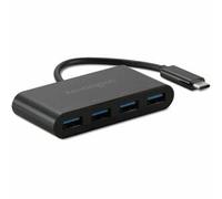 Kensington CH1200 4 x USB-A Female to 1 x USB-C Male Hub K33616WW 10Gbps 4 Ports Black