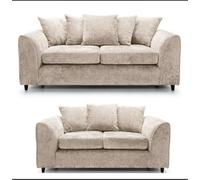 Kensington Chenille Beige 3 & 2 Seater Set
