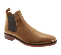 Kensington Classics Men's Twin Gusset All Leather Chelsea Boots in Tan | Size: 9 Kensington Classics Tan 9