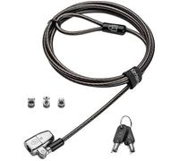 Kensington ClickSafe 2.0 3-in-1 Keyed Laptop Lock (T-Bar, Nano & Wedge Anchors)