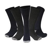 Kensington Cotton Longer-Length Thick Heavy Duty Hard Wearing Safety Boot Work Socks Motorcycle Base Layer Thermal Cushioned Sole Reinforced Heels and Toes for Toe Cap Shoes