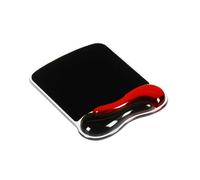 Kensington Duo Gel Mouse Pad with Integrated Wrist Support - Red/Black