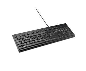 Kensington Durable Full Size Wired USB Keyboard, UK layout, 1500109 | Spill Proof Protection, Easy Plug & Play, Compatible with Windows & Mac, Ideal For Offices, Schools Or At Home